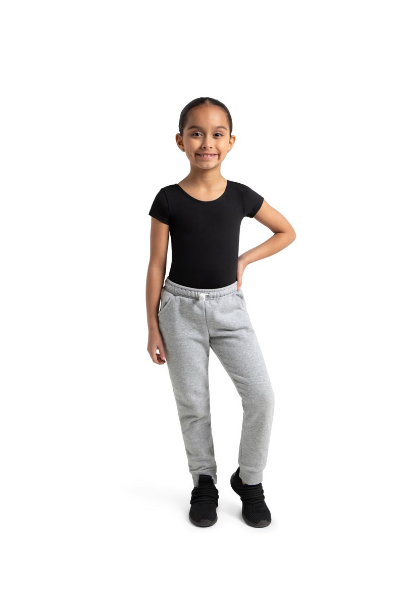 Capezio ليوتارد قصير الأكمام الأساسي للفتيات من كابيزيو، أسود، 4-5 أمريكي - Image 3
